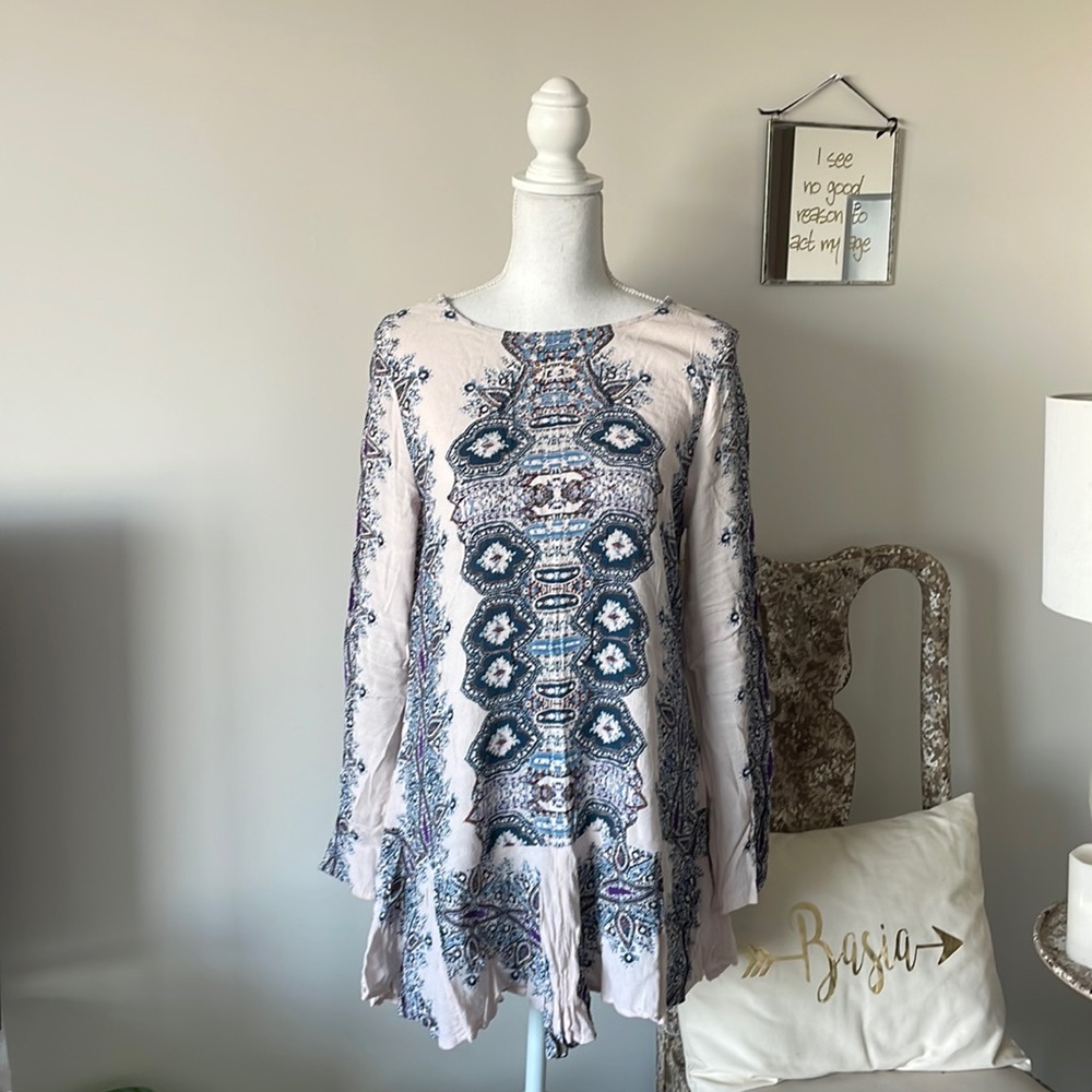 Free People Open Back Mini Dress